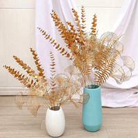 Buket Bunga Buatan Golden Flower, Dekorasi Tahun Baru, Rangkaian Bunga untuk Upacara Pernikahan, Bunga Plastik