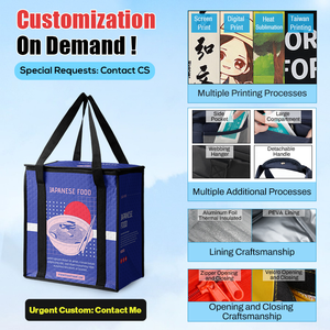 גדול לשימוש חוזר תרמי קר תיק מכולת נייד קניות tote עם דפוס הסוואה עבור מזון נשיאה - Product Image 3