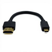 Câble Micro HDTV portable mâle-mâle avec gaine en PVC, conducteur en cuivre sans oxygène pour tablette/ordinateur portable/moniteur, transmission vidéo 4K