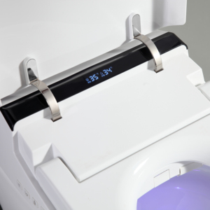 <span class=keywords><strong>Toilette</strong></span> intelligente <span class=keywords><strong>de</strong></span> luxe monobloc avec bouclier anti-éclaboussures en mousse, siège chauffant, té<span class=keywords><strong>l</strong></span>écommande incluse, à poser au sol pour salle <span class=keywords><strong>de</strong></span> bain - Product Image 5