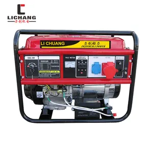 Generador de gasolina 188f Ohv, arranque de retroceso monofásico, cable de cobre 100%, 5kw, 13hp