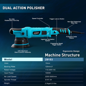 Máy đánh bóng xe hơi đa năng, hỗ trợ tùy chỉnh, đường kính 15mm, máy đánh bóng quỹ đạo ngẫu nhiên, máy đánh bóng xe hơi hai chiều - Product Image 6
