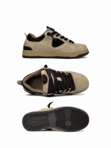 Vải Ánh sáng trọng lượng lưới Midsole huấn luyện viên Sneakers ren-up Low Top đi bộ phong cách giản dị Giày với hộp ngón chân cho nam giới - Product Image 6