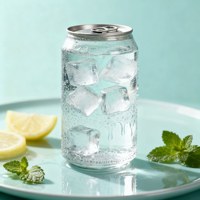 Boîtes en plastique transparentes en vrac, matériau PET de qualité alimentaire pour le stockage de boissons gazeuses de 220 ml/250 ml avec couvercle