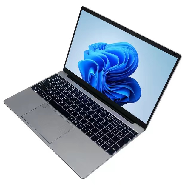 New Slim 15.6" Inch 16GB RAM Metal Laptop with IPS Display English Keyboard US Plug Windows 11 Pro for Students and Gaming