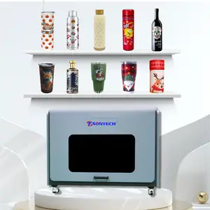 Suntech tốc độ cao UV máy tính để bàn xi lanh máy in chai tự động lon Cốc máy in