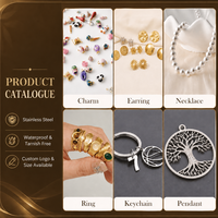 Senmei Edelstahl 18k Echtvergoldeter Offener Ring Cabochon Blanko-Fassungen DIY Fingerschmuck für Damen und Herren