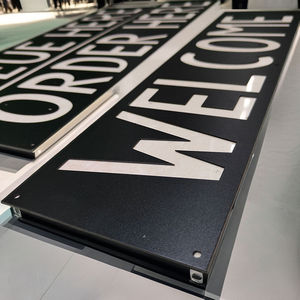 Letrero Metálico Personalizado con Temática de Camping, Letrero <span class=keywords><strong>para</strong></span> Porche, Arte Metálico <span class=keywords><strong>para</strong></span> Pared con Diseño de Perro, Placa de Dirección, Letrero Metálico con Monograma de Perro - Product Image 4