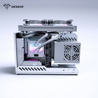 Socooler Aerometal casing Gamer PC dengan RTX 5080 GPU mendukung casing komputer & menara ATX untuk Gamer