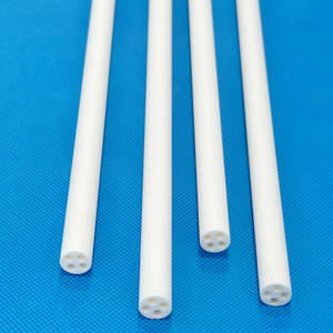 उच्च शुद्धता एल्युमिना थर्मोसॉल सिरेमिक ट्यूब संक्षारण प्रतिरोधी थोक अनुकूलित 4 छेद - Product Image 4