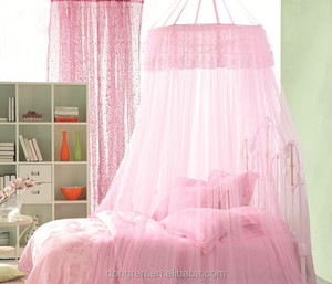 핫 세일 접이식 폴리 에스테르 원형 원추형 원형 모기 침대 캐노피 그물 - Product Image 6