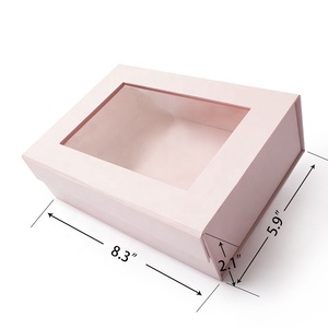 Flat Folding Collapsible <b>Cardboard</b> Magnetic Rigid Eco-Friendly Heavy-Duty Gift <b>Box</b> Recyclable Matte Finish Cosmetic Jewelry - Product Image 5