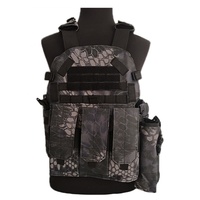 Gilet tactique d'entraînement pour paintball, combat SWAT, tir, chasse, extérieur, avec porte-plaques Molle