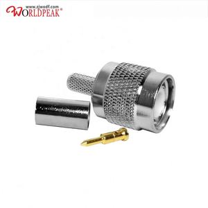 Conector de tipo crimpado macho TNC recto de enchufe RF para cable de baja pérdida RG58 Lmr195 - Product Image 1