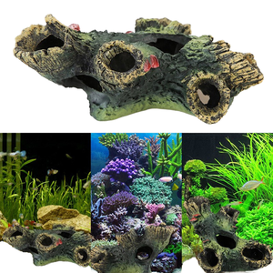 친환경 레진 침몰목 수족관 장식품 은신처 동굴 어항 모조 유목 인공 암석 - Product Image 2
