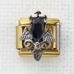 Italian <b>Charm</b> Gothic Style DIY Bracelet Stainless Steel with Gold Plating Trendy Gothic Fashion Bracelet - Product Image 3