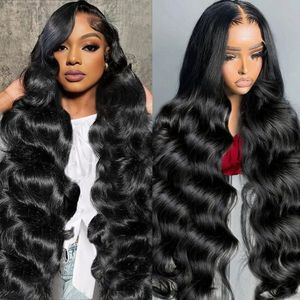 Parrucche Sintetiche 13x4 Body Wave Lace Front Marrone <span class=keywords><strong>Chiaro</strong></span> Senza Colla per Donne Nere, Densità 150%, Pizzo Svizzero, Pre-Plucked con Baby Hair - Product Image 1