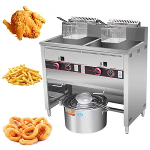 Ticari popüler basınç Friteuses 2l 30l serbest restoran tavuk gaz fritöz kızartma makinesi