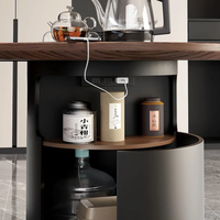 Bureau de direction moderne en bois plaqué de luxe pour PDG