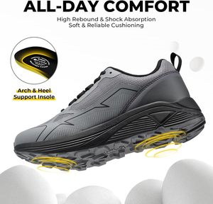 FitVille <span class=keywords><strong>Scarpe</strong></span> da Trail Running Larghe <span class=keywords><strong>con</strong></span> Lacci per Uomo, Sneakers Ortopediche per Camminata, Fascite <span class=keywords><strong>Plantare</strong></span>, Punta Larga per il Comfort - Product Image 4