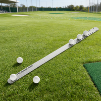 Règle de golf portable et durable en alliage d'aluminium pour l'entraînement au swing, avec aligneur de putter amélioré – Fourniture directe usine