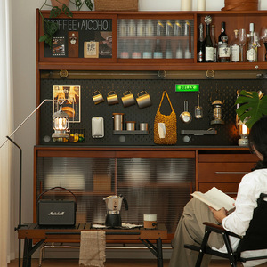 Nordic Retro Solid Wood <b>Sideboard</b> 150Cm Pine Storage Cabinet For Dining Room Bar Use - Product Image 2