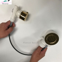Beauayr Salon pédicure Spa évier pièce de rechange bol de pédicure Drain-doré
