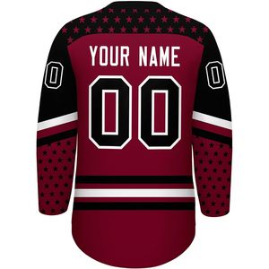 Camiseta de Hockey sobre Hielo Personalizada, Sublimada, Cuello en V, Manga Larga, Absorbe la Humedad, Uniformes Unisex para Hombres, Mujeres, Jóvenes y Niños - Product Image 3