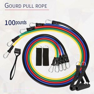 Ensemble de 11 bandes de résistance en TPE et latex, réglables sur 5 niveaux, pour la musculation et le fitness, avec logo - Product Image 2