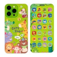 Juguete de Teléfono Inteligente Interactivo Recargable por USB con 28 Teclas, Luces LED y Música para Niños de 3 Años en Adelante, EPT Kids Learning Phone Toy