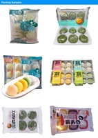 Machine d'emballage automatique avec sachets en plastique, pour aliments, en forme de plateaux, remplisseuse horizontale, mochi, nouveauté