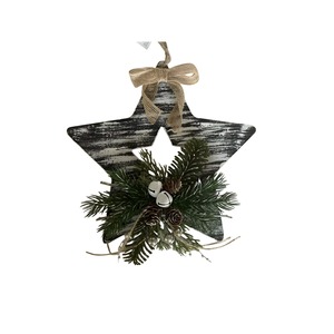 Letrero para puerta con efecto madera a rayas blancas, 24x3.5cm, altura 23cm. - Product Image 1