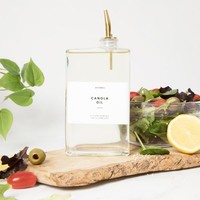 Ensemble de Bouteilles Carrées en Verre de 350 ml et 500 ml pour Huile d'Olive avec Verseur, Distributeur d'Huile et de Vinaigre, Bouteille pour Sirop de Café – Vente en Gros