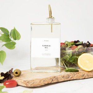 Set Dispenser All'ingrosso per Olio d'Oliva, Bottiglie Quadrate <span class=keywords><strong>in</strong></span> <span class=keywords><strong>Vetro</strong></span> da 350ml 500ml, Include Dispenser per Olio e Aceto, Bottiglia per Sciroppo da Caffè - Product Image 4
