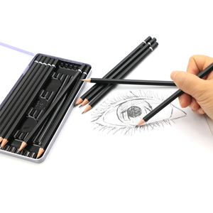 10B, 8B, <span class=keywords><strong>6B</strong></span>, 5B, 4B, 3B, 2B, B, HB, 2H, 4H, 6H 12 pezzi matite da disegno matite di grafite Set di matite per schizzi d'arte per adulti - Product Image 4