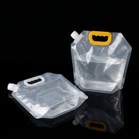 Pochette alimentaire pliable épaissie de qualité alimentaire pour liquides, bière, thé, avec bec verseur, portable, idéale pour l'emballage alimentaire