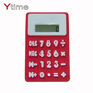 Hot impermeabile del silicone solare piccolo di base calcolatrice promozionale amortization calcolatrice elettronica promozionale fabbriche - Product Image 6