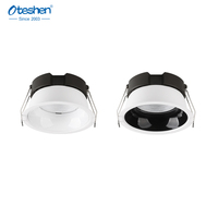 Plafonnier encastré LED COB 9W 3CCT avec boîtier en aluminium, spot de plafond, luminaire commercial pour la maison, l'hôtel, le bureau