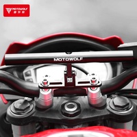 Support de guidon de moto, pièces et accessoires à Rotation Flexible, CNC, loup