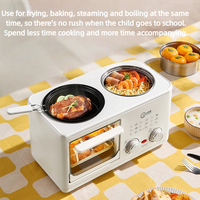 Marmite intégrée multifonctionnelle pour cuire à la vapeur, faire bouillir, frire et griller Mini four à petit-déjeuner entièrement automatique