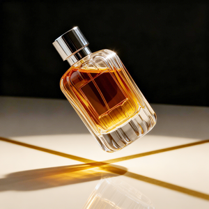 Flacon de parfum en verre de luxe vide de 100 ml, cylindrique, nouveau design, avec bouchon métallique, vente chaude - Product Image 3