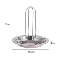 MHK69 Estante para asar pollos de acero inoxidable Soporte vertical antiadherente para pollos Soporte para asar pollos para barbacoa para parrilla