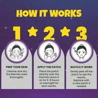 Patchs pour boutons d'acné sans aiguille de guérison hydratante en forme d'étoile pour la peau Fabricant d'autocollant facial d'étiquette personnalisée