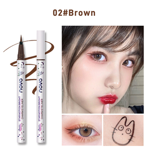NOVO 블랙 다크 브라운 아이라이너 펜슬 방수 색상 레드 블루 화이트 퍼플 커피 리퀴드 라이너 아이라이너 아이 메이크업 OEM 화장품 - Product Image 5