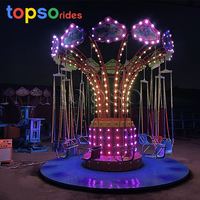Manèges Chaise Volante pour Fêtes Foraines, Jeux de Parc d'Attractions, Chaise Volante Électrique, Balançoire Chaise Volante