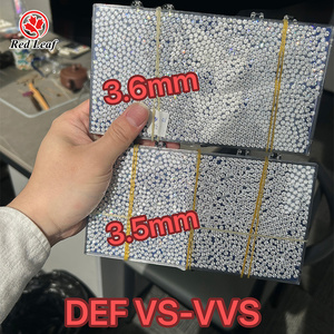 Redleaf ダイヤモンド 0.6mm-4.4mm ルース 合成ダイヤモンド DEF VVS-VS ラウンド メレダイヤモンド HPHT CVD ラボグロウンダイヤモンド - Product Image 1