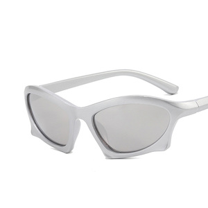 Y2k-gafas de Sol deportivas Steampunk para hombre y mujer, lentes de Sol con espejo Punk, UV400 - Product Image 4