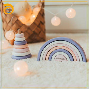 Juguetes Montessori educativos de madera para niños, <span class=keywords><strong>arco</strong></span>íris, superventas - Product Image 2