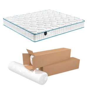 Matelas en mousse matelassé doux et confortable King Queen Size 400g/m² tricoté écologique à ressorts ensachés indépendants pour hôpital et maison - Product Image 1