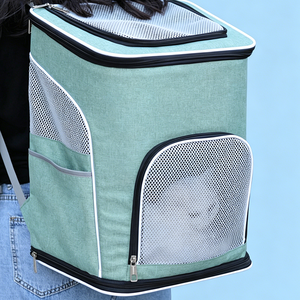 Zaino Traspirante per Animali Domestici, Borsa da Viaggio Pieghevole per Gatti e Cani di Piccola Taglia, Trasportino per Escursioni all'Aperto - Product Image 5